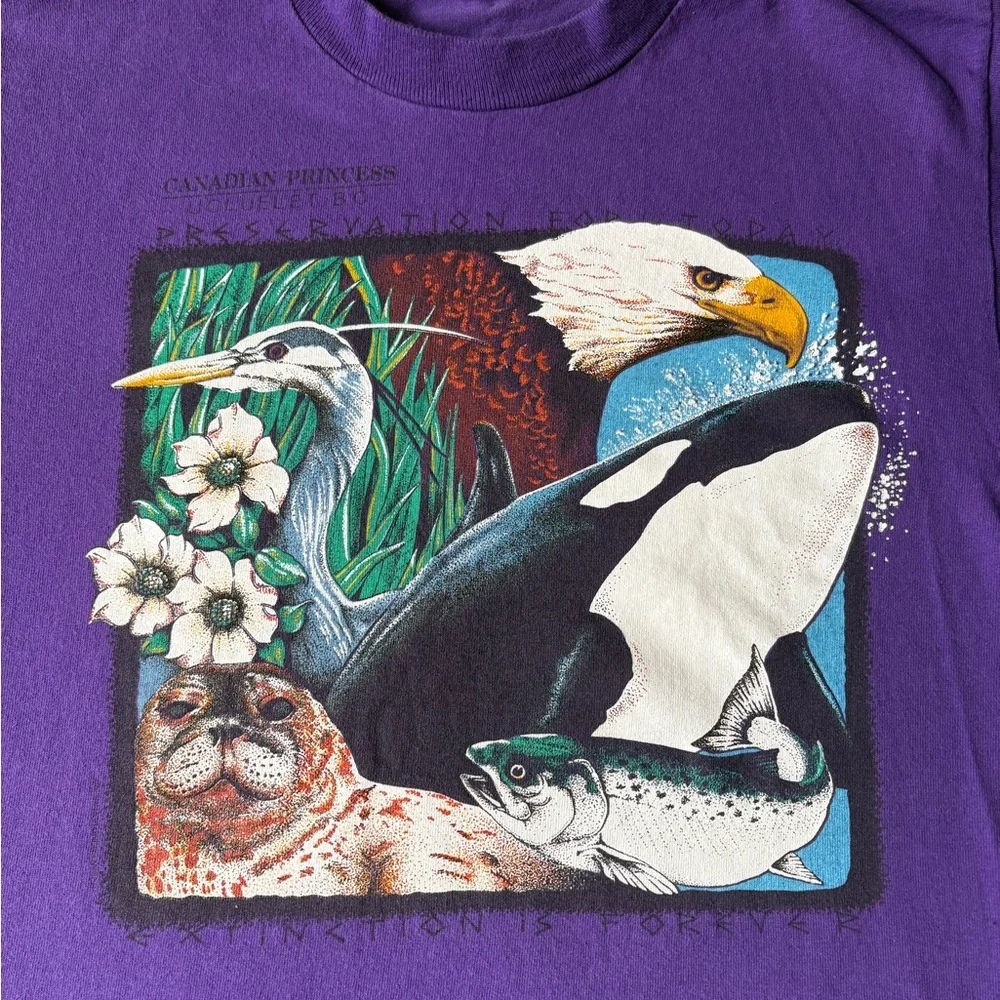 Vintage Extinction Is Forever Animal T-shirt Medium - Picture 4 of 4
